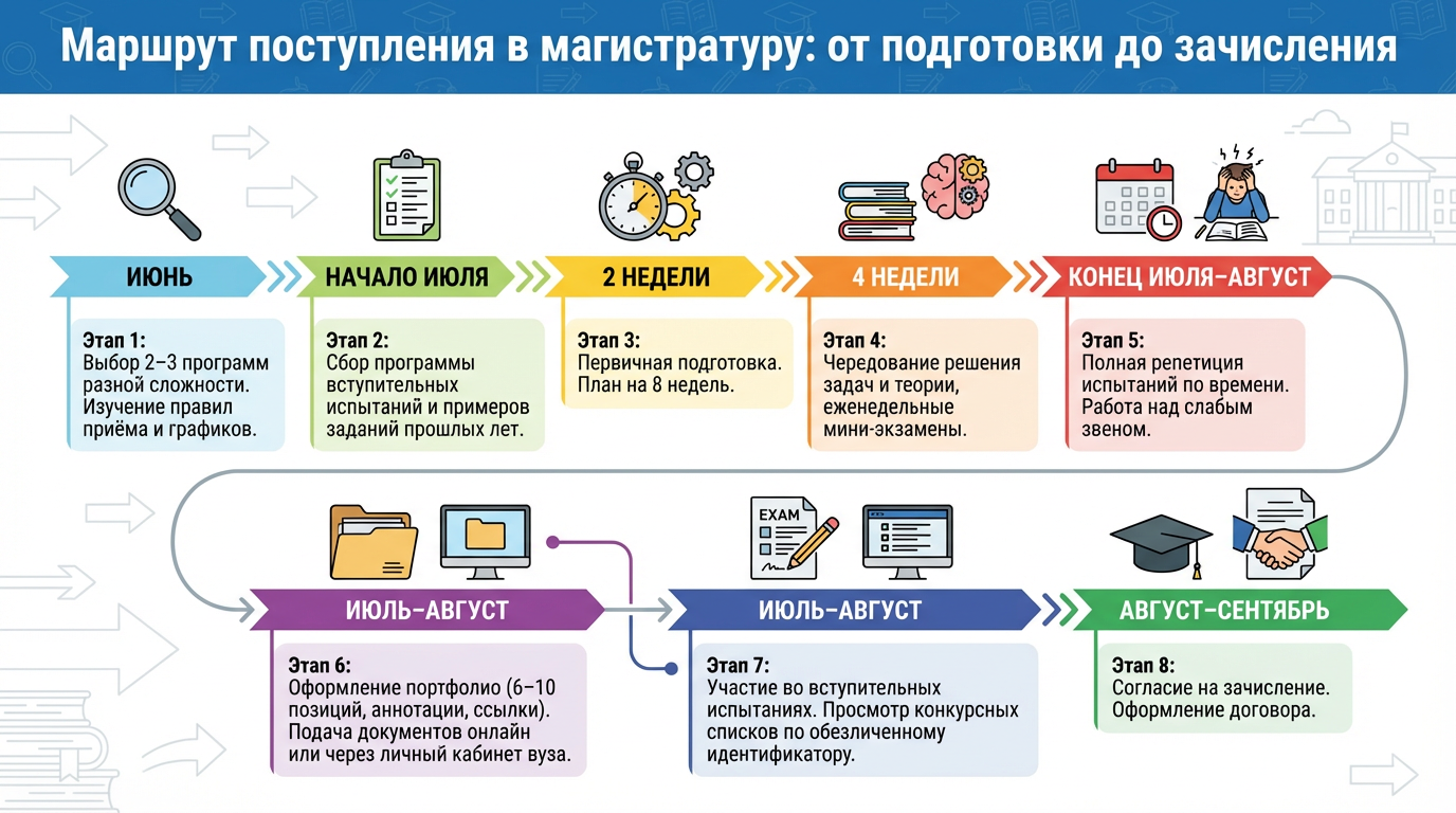 Маршрут поступления в магистратуру